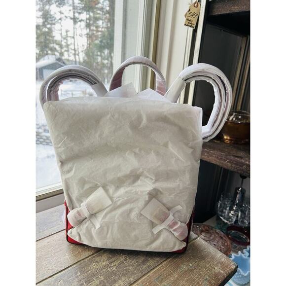 NWT Michael Kors Jaycee Medium Zip Pocket Backpack Leather Bright Red MSRP $498 - Picture 10 of 15